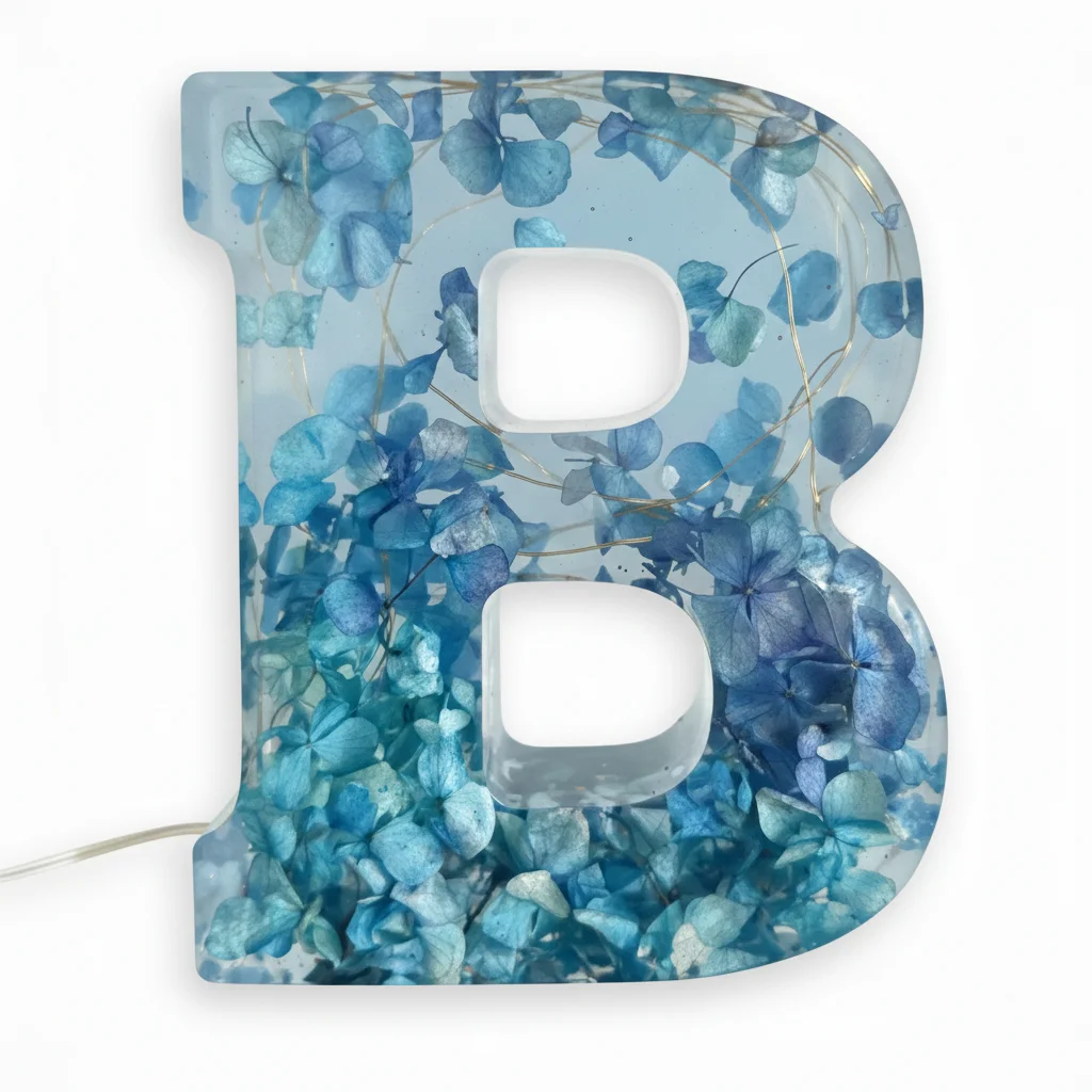 Bouquet in initials