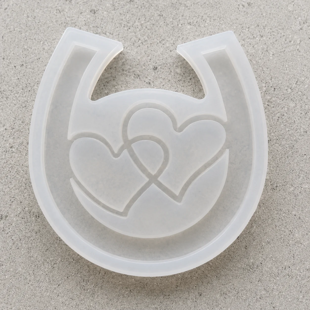 Silicone mold — Horseshoe and hearts