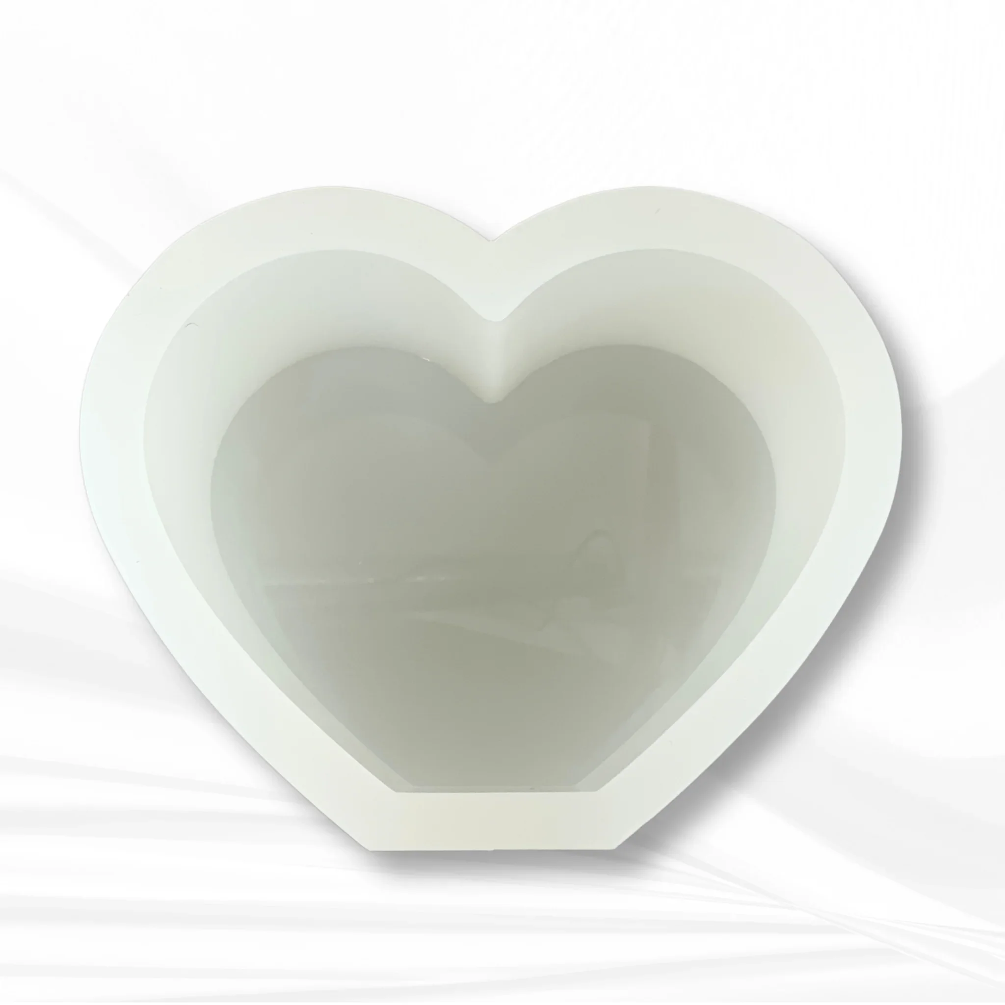Deep silicone mold – standing heart 💗