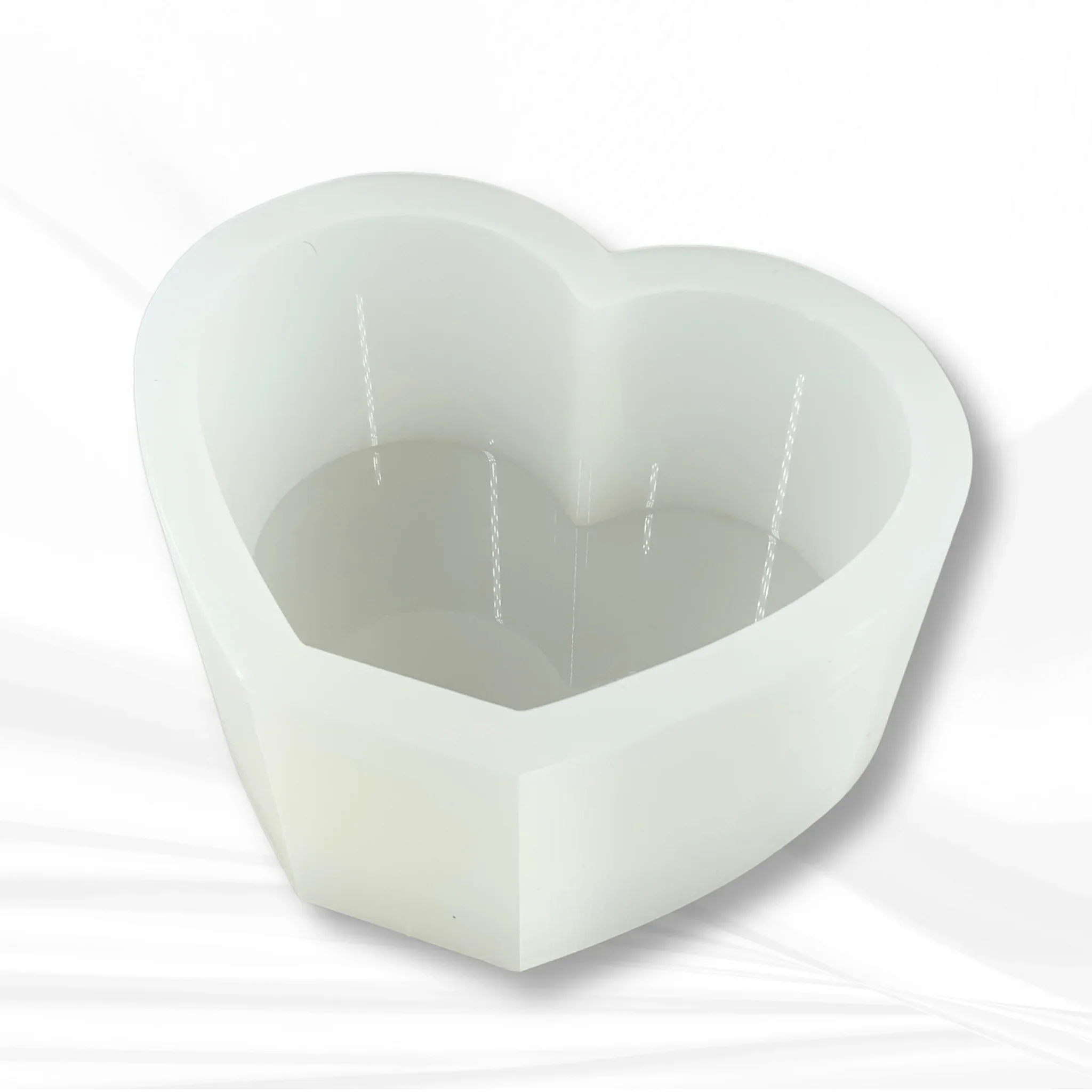 Deep silicone mold – standing heart 💗 2