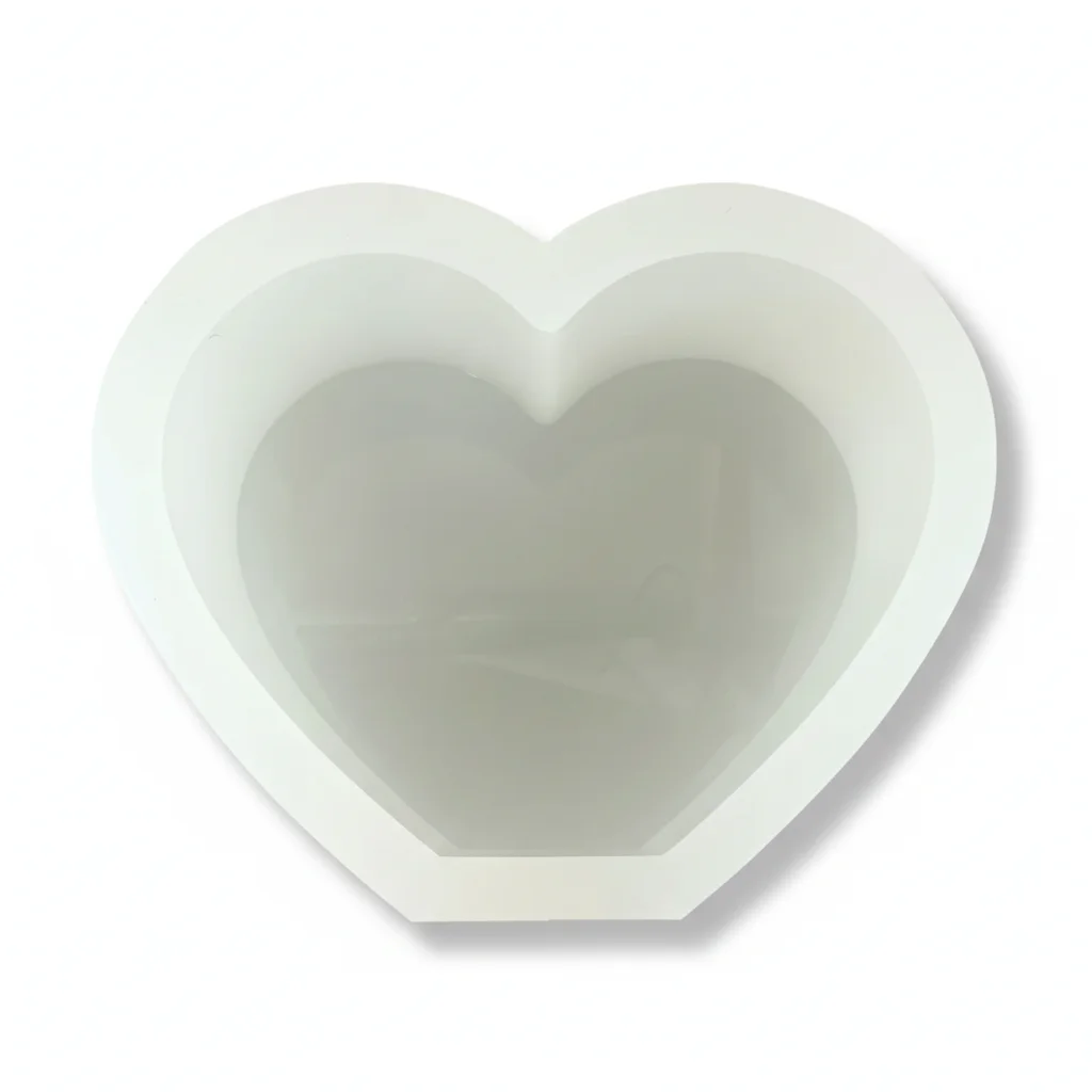 Deep silicone mold – standing heart 💗 3
