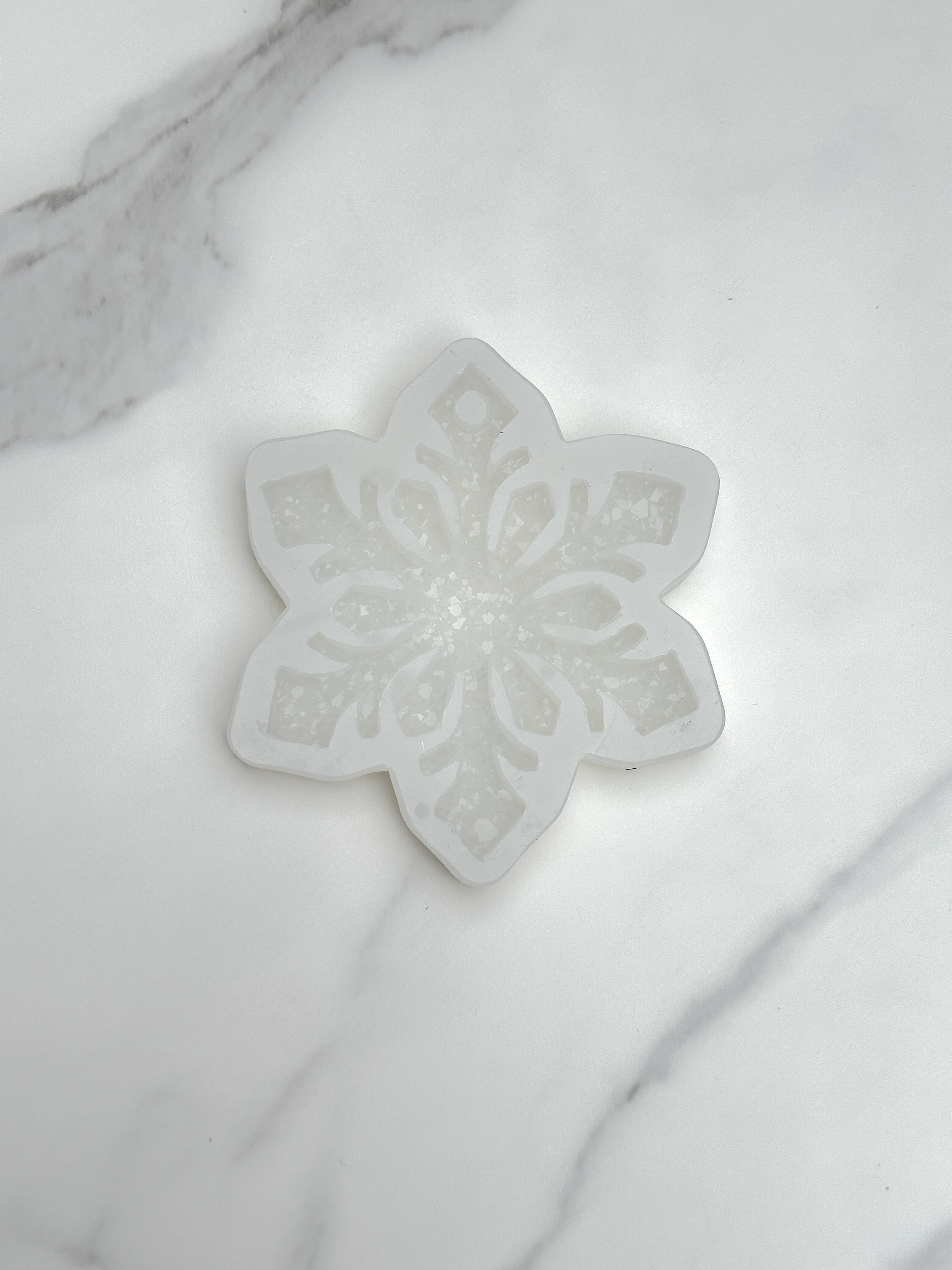 Silicone Mold “Snowflake with Crystals 2