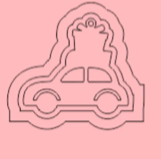 Silicone Mold “Car with Gifts 2”