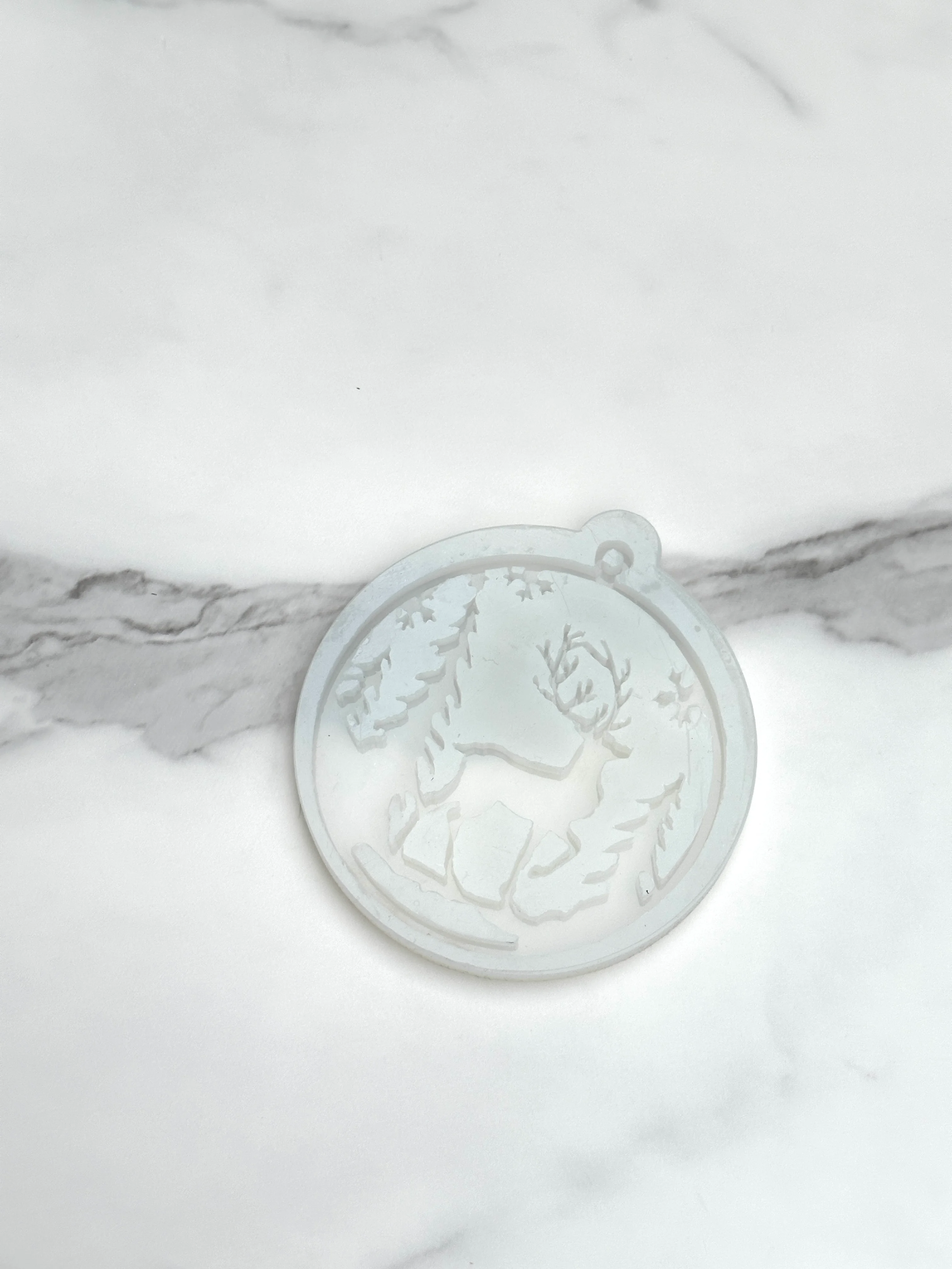 Silicone Mold “Deer and Winter Forest” 2